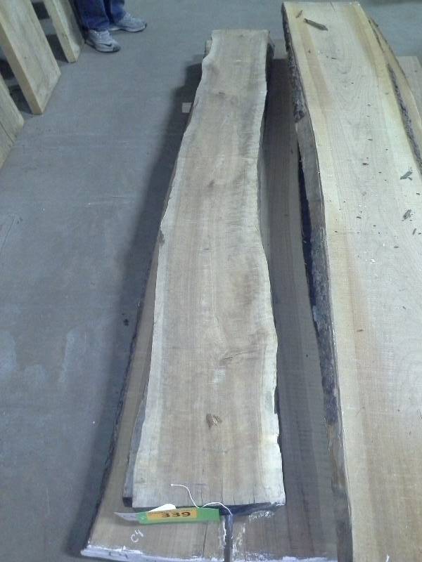 lot 339 image: 8 Live Edge Cherry 2 Thick Slab