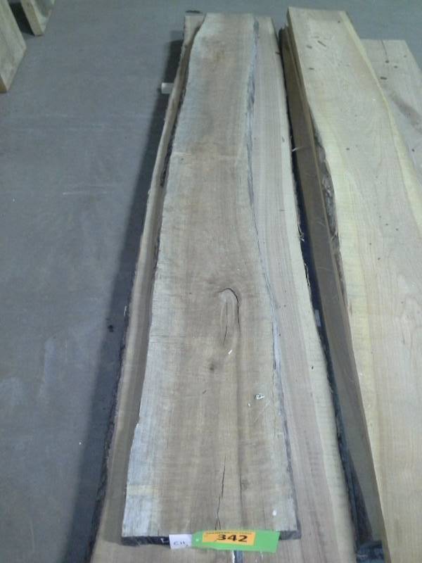 lot 342 image: 8 Live Edge Cherry 2 Thick Slab
