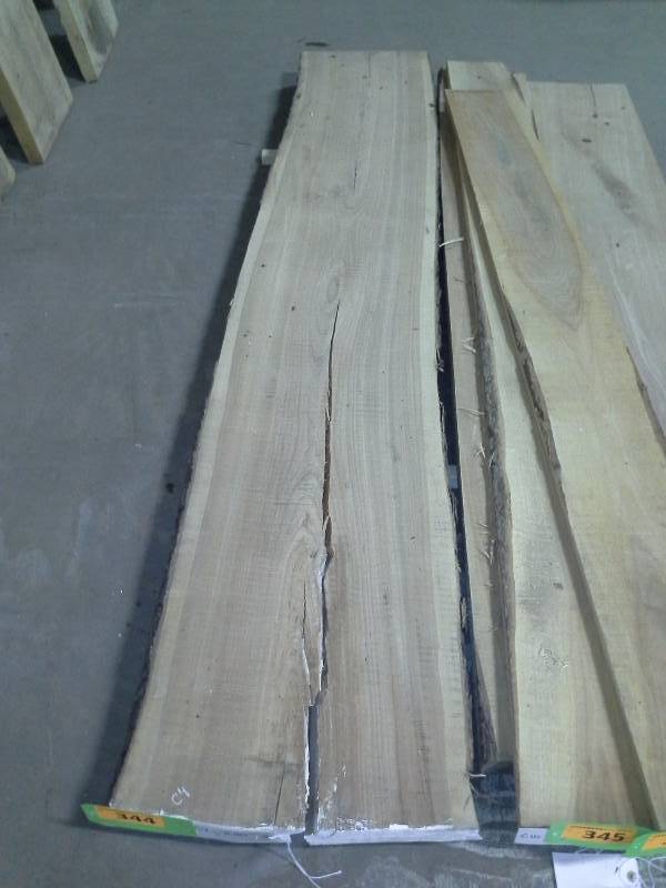 lot 344 image: 8 Live Edge Cherry 2.75 Thick Slab