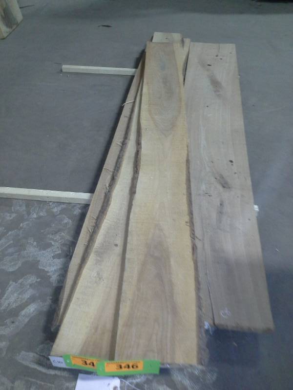 lot 346 image: 8 Live Edge Cherry 1 Thick Slab