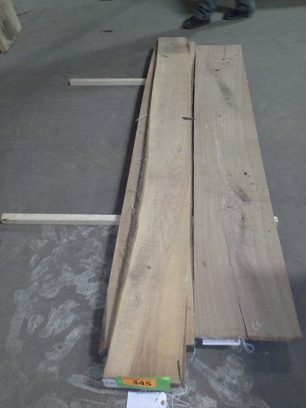 lot 345 image: 8 Live Edge Cherry 1.5 Thick Slab