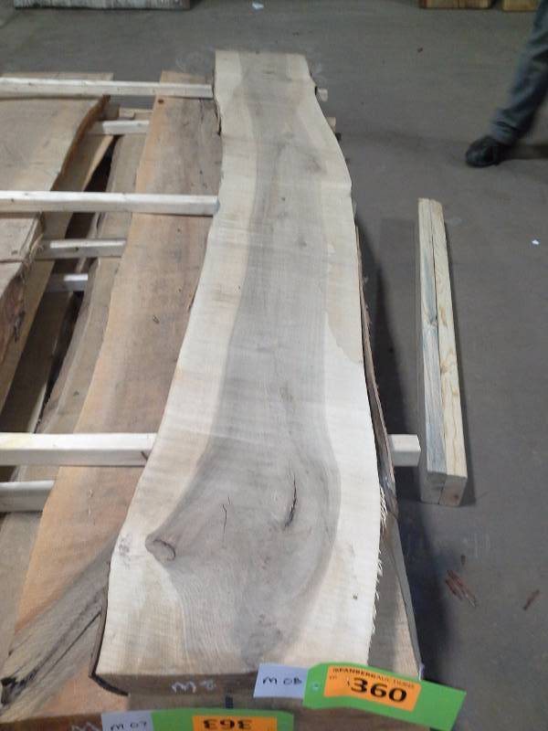lot 360 image: 8 Live Edge Maple Slab