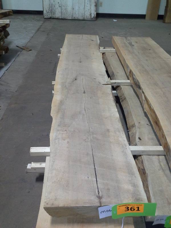 lot 361 image: 8 Live Edge Maple 3 Thick Slab