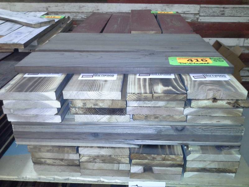 lot 416 image: Driftwood Style CraftSample Wood