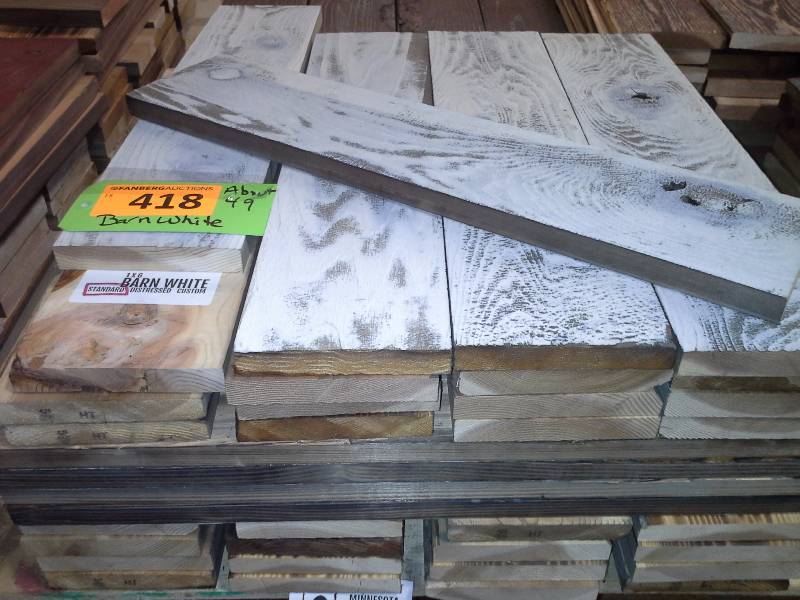lot 418 image: Barn White Style CraftSample Wood