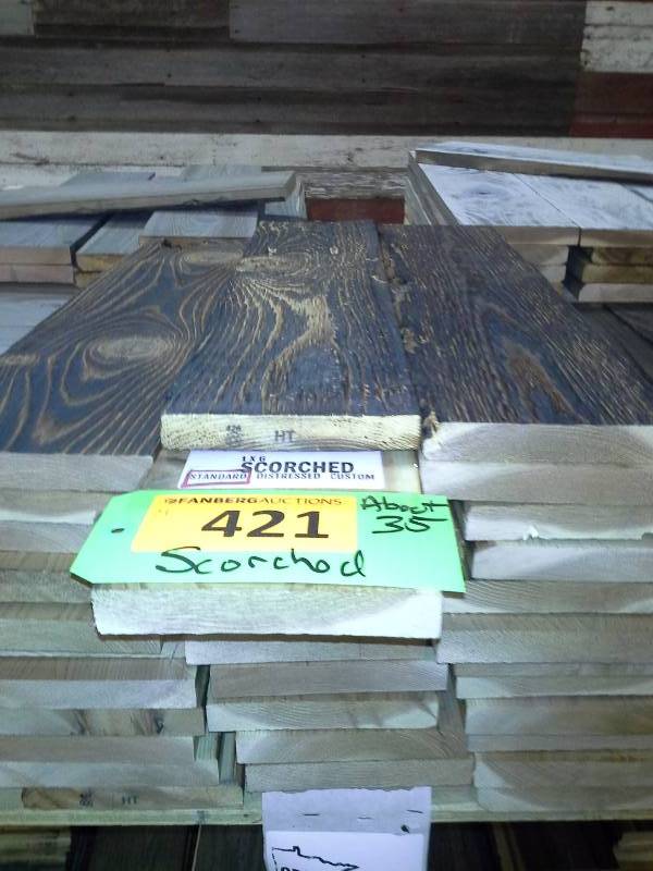 lot 421 image: Scorched Style CraftSample Wood