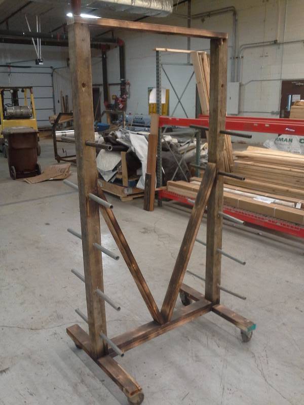 lot 442 image: Rolling Cart (Used for Small MantlesBeams)