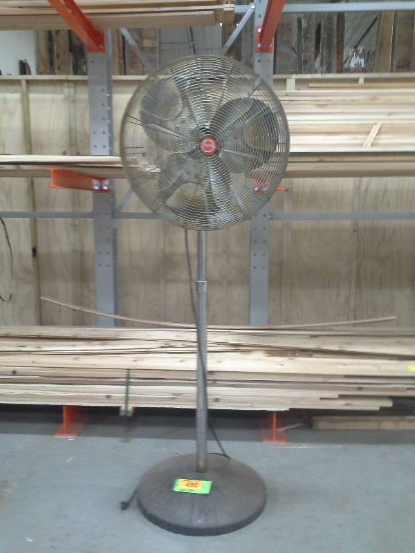 lot 490 image: 24 Dayton Industrial Shop Pedestal Shop Fan
