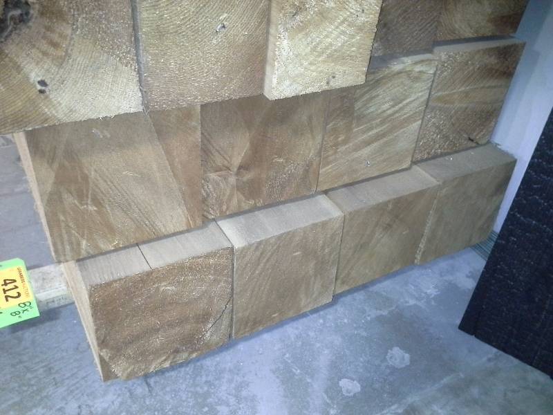 lot 412 image: (4) 8 x 8 x 8 Cedar Beams
