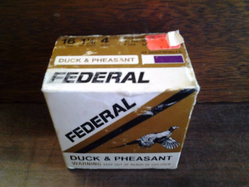 Federal 16 Gauge Shot Gun Shells 4 Shot Box Of 25