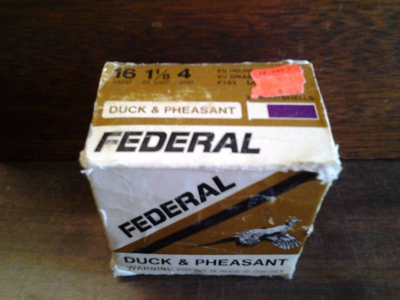 Federal 16 Gauge Shot Gun Shells 4 Shot Box Of 25