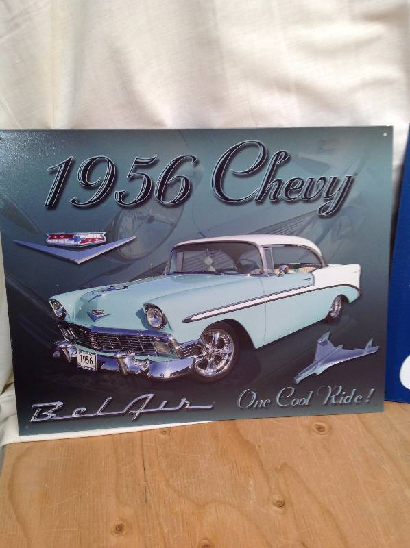 lot 6 image: 1956 Chevy and Corvette Signs