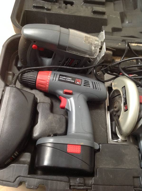 lot 35 image: Cordless Power Tool Set with Case