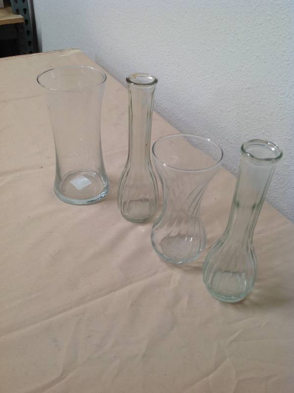 lot 43 image: Four Vases, Glass