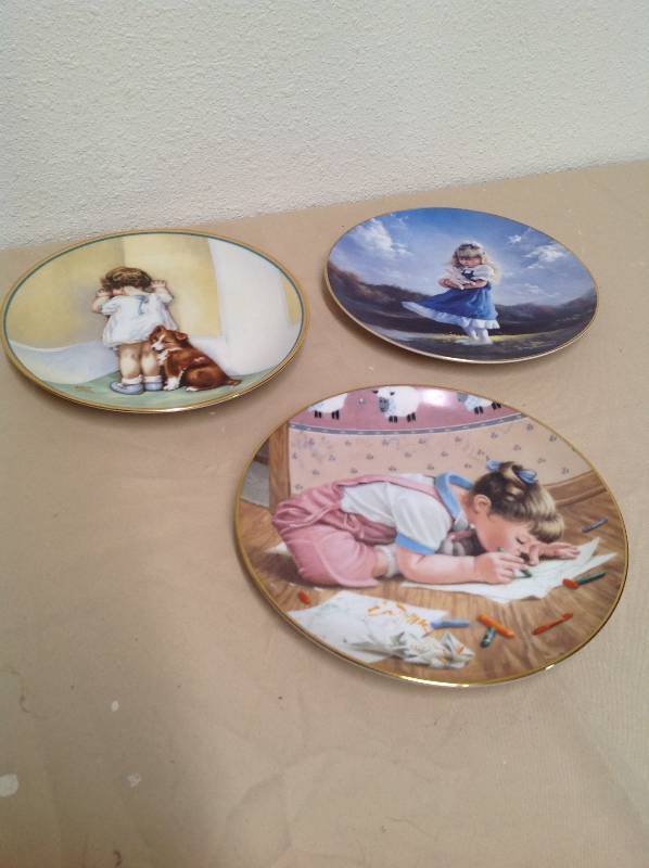 lot 58 image: 3 Plates, 1 Hamilton plate Varies Collection
