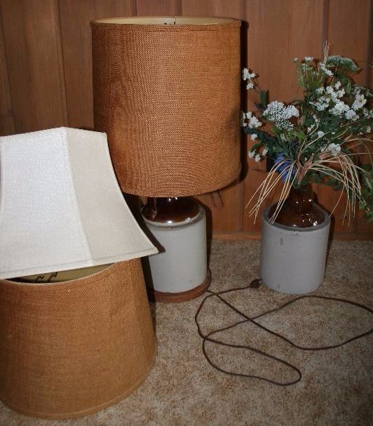 Jug Lamp, Shades, and a Jug