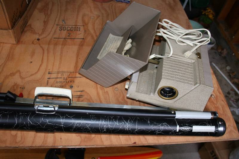 Slide Projector and Screen