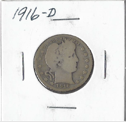 1916-D Barber Quarter