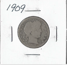 1909 Barber Quarter