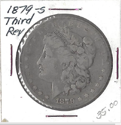 1879-S Third Reverse - Morgan Silver Dollar