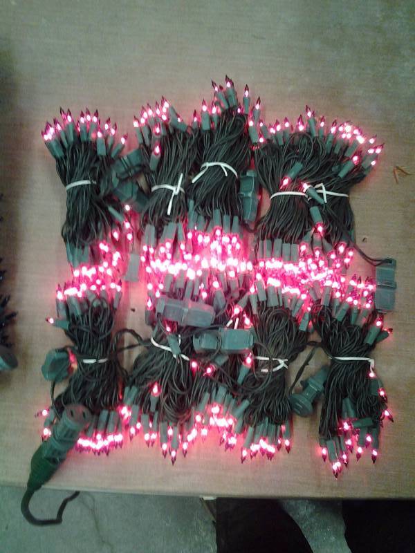 10-Strings Of 50 Red Mini Lights