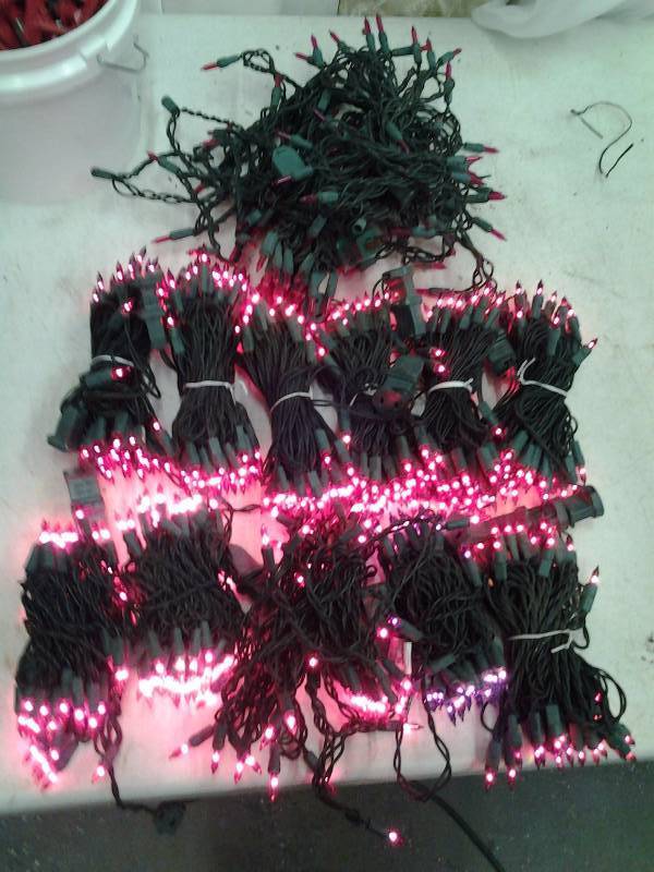 10-Strings Of 50 Red Mini Lights