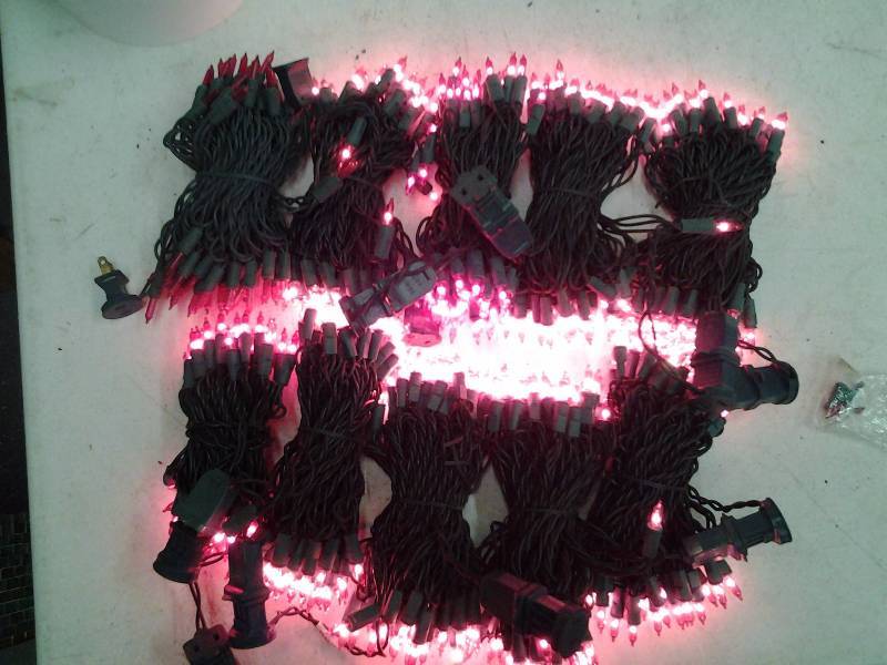 10-Strings Of 50 Red Mini Lights