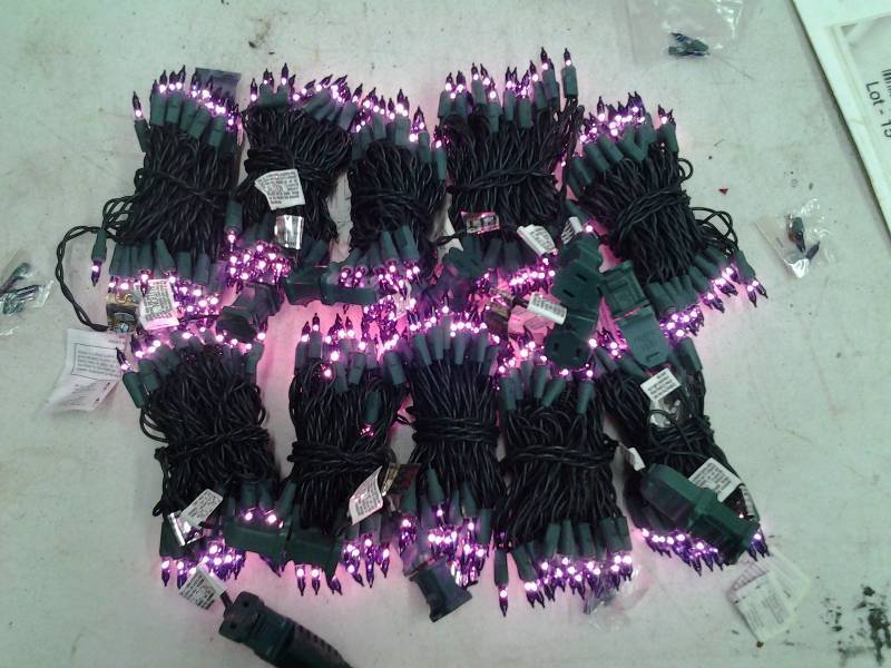 10-Strings Of 50 Purple Mini Lights