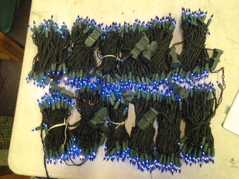 11-Strings Of 50 Blue Mini Lights
