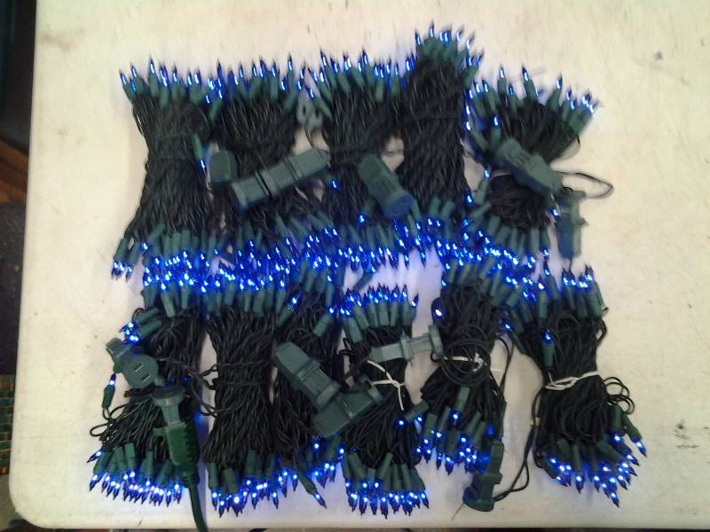 11-Strings Of 50 Blue Mini Lights