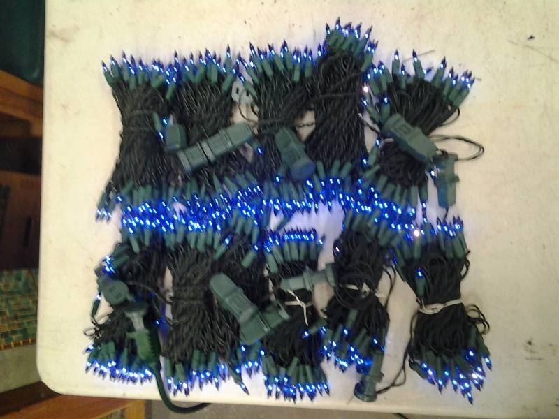 11-Strings Of 50 Blue Mini Lights