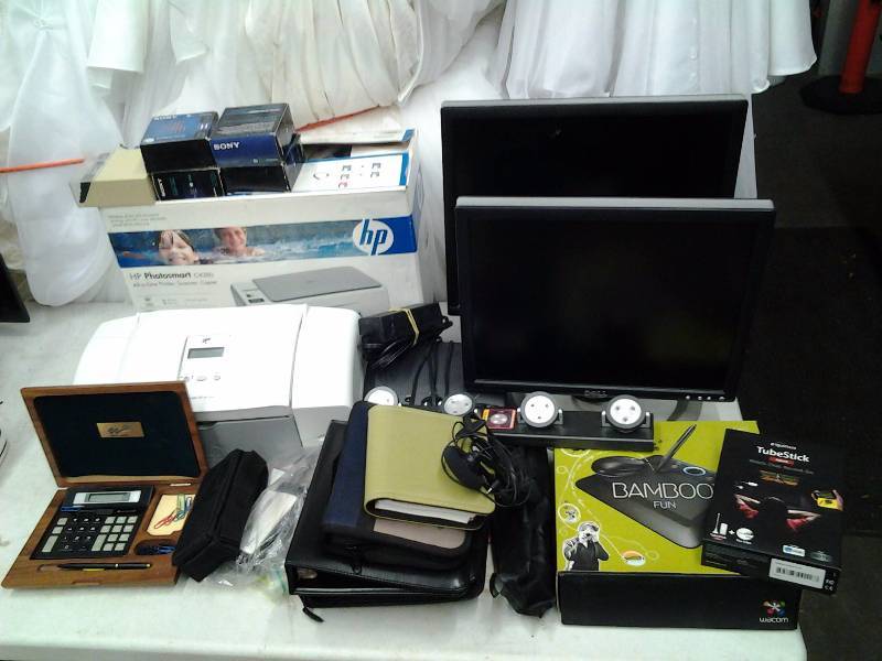 Computer Monitors, Printers, Tube Stick, Bamboo Fun Pad, & Office Related