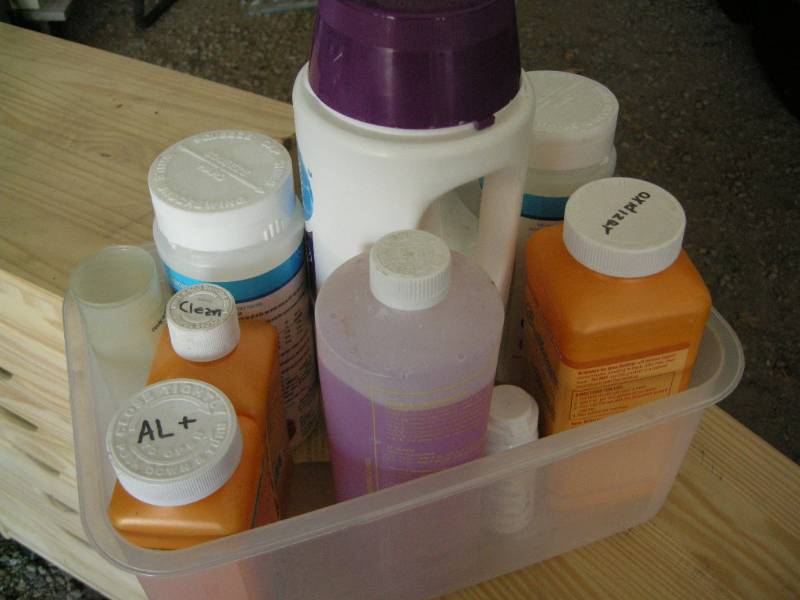 lot 73 image: Hot Tub Chemicals