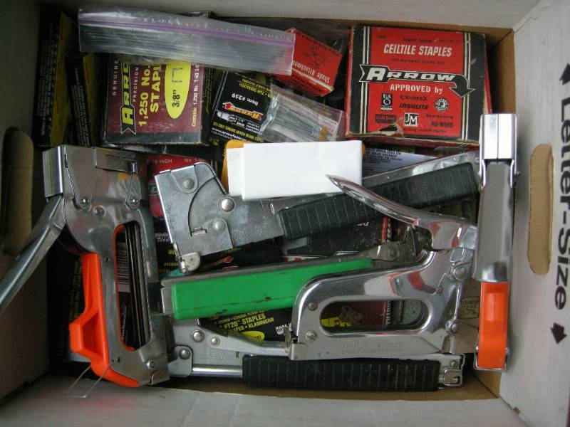 lot 129 image: Hammer Tackers - Staplers - Staples