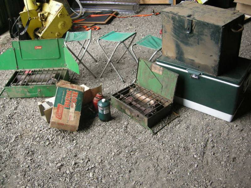 lot 141 image: Vintage Coleman and Camp Supplies