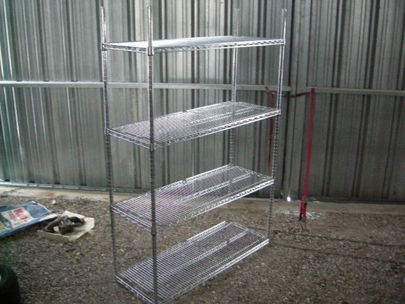 lot 161 image: Chrome NSF Wire Shelf