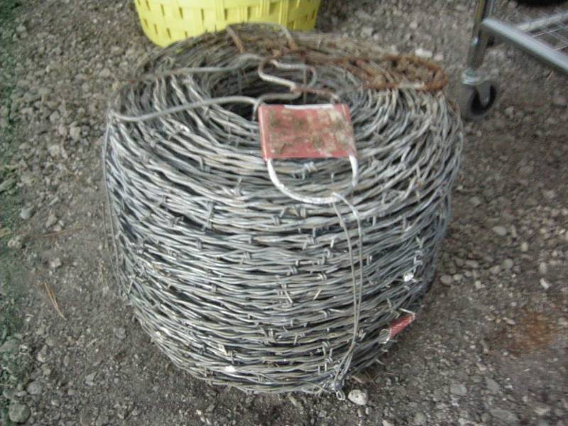 spool of barbed wire