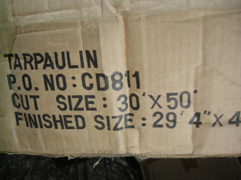 lot 173 image: Large 30 x 50 Tarp