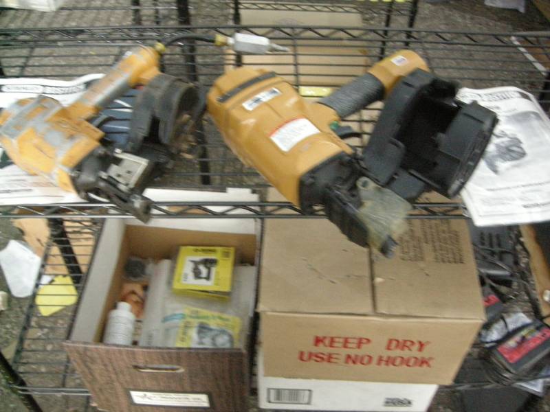 lot 176 image: 2 Stanley Bostitch Coil Nailers