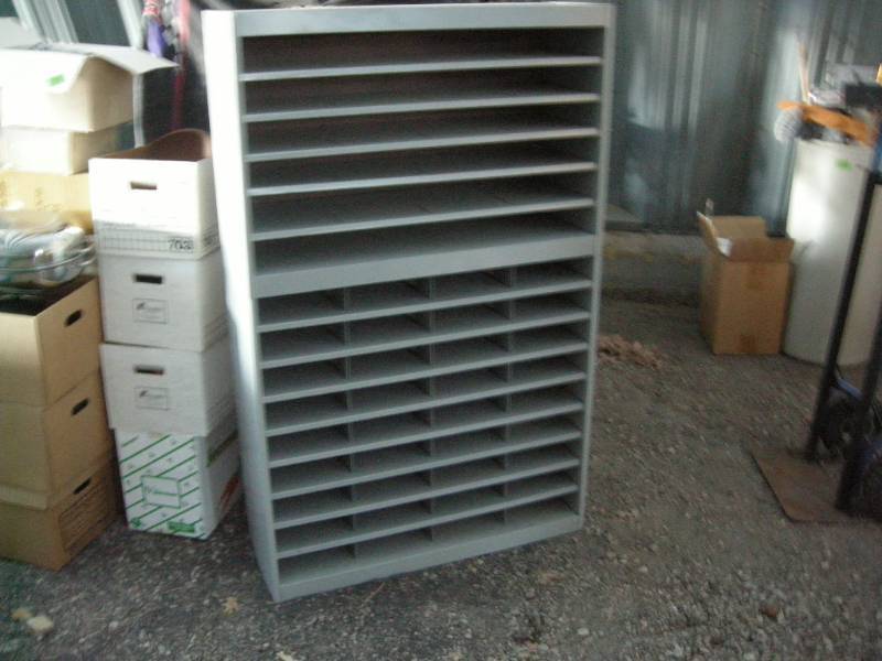 lot 201 image: Metal Organizer Cabinet