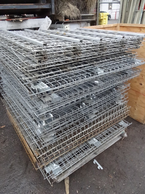 43 pieces of pallet rack grating. 4...
