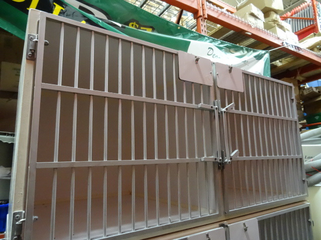 Double section dog  cat kennel. Fr...