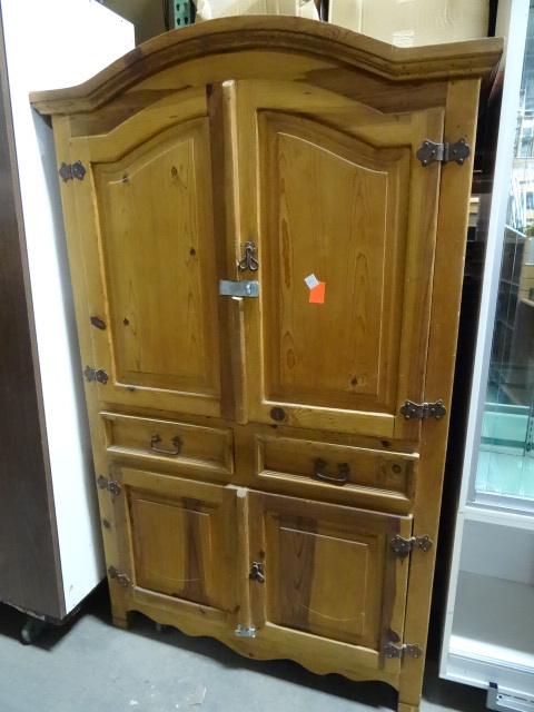 Solid wood armoire. 4 door and 2 dr...