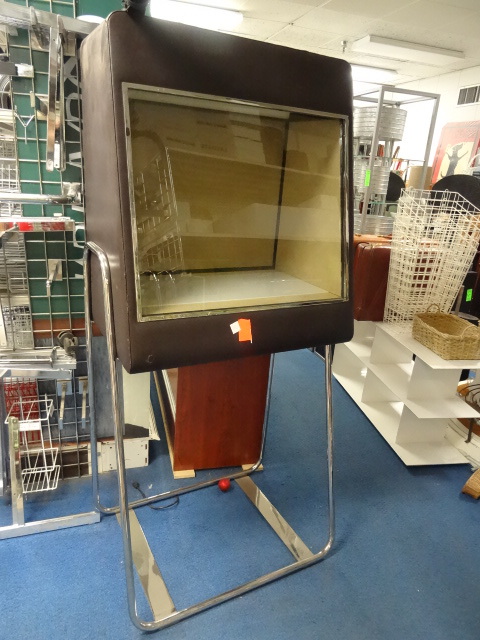 Lighted retail display. Full front ...