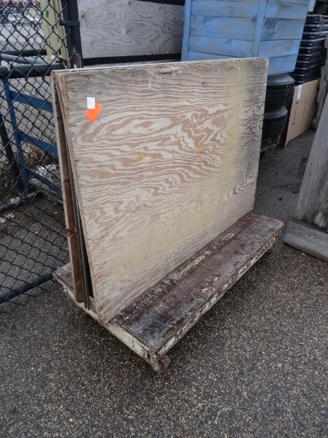 Double sided metal framed panel car...