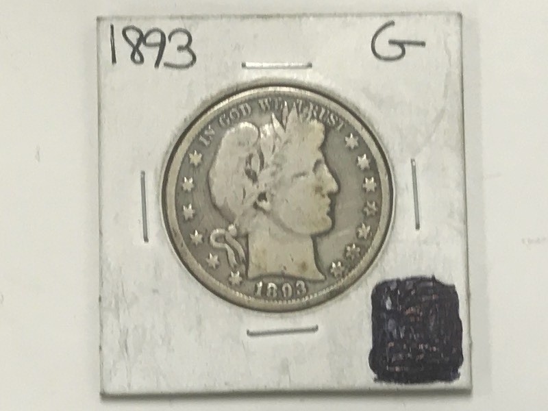 1891 Barber Silver Half Dollar ...
