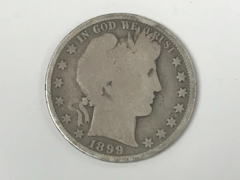 1899 Barber Silver Half Dollar ...