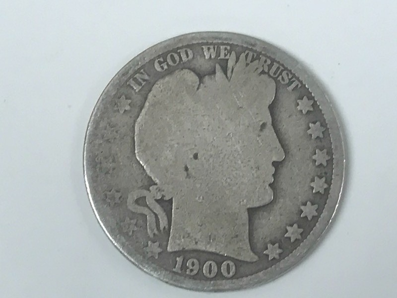 1900 Barber Silver Half Dollar ...