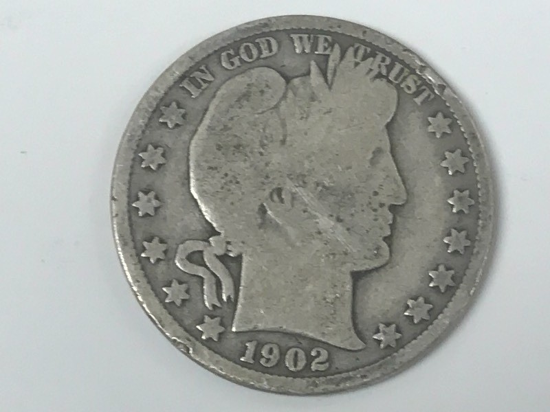 1902 Barber Silver Half Dollar ...