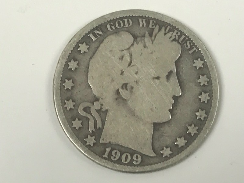 1909 Barber Siver Half Dollar ...